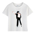 Kids Michael Jackson Rock N Roll T-Shirt Children's Fashion Crew Neck Top Summer Casual Clothes for Baby Boys/Girls