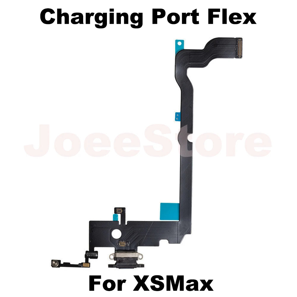 1pcs Charging Port Flex Cable for iPhone 11 X XS XSMax XR 6 6S 7 8 Plus USB Charger Dock Connector With Microphone Ribbon Repair