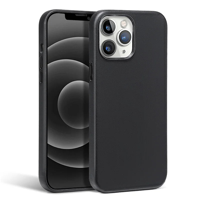 Luxury Leather Case For iPhone 15 14 13 Pro Max Plus Mini For Magsafe Magnetic Wireless Charging With Animation Phone Accessorie