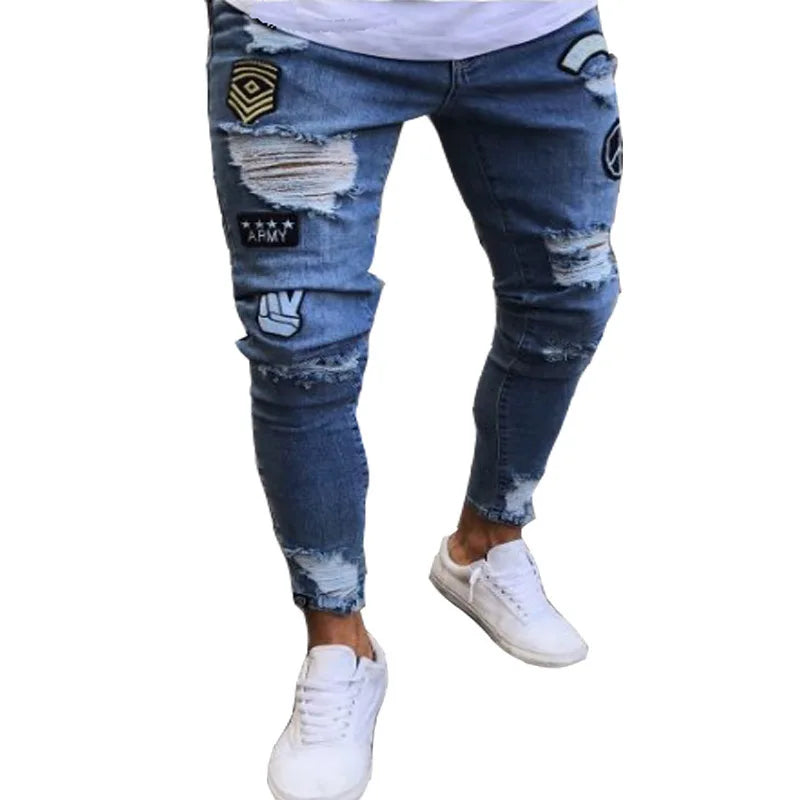 New 2025 high-quality Fashion Casual Cotton Business Black Denim Pants Male Trousers Men's Stretch Regular Fit Jeans S-XXXL