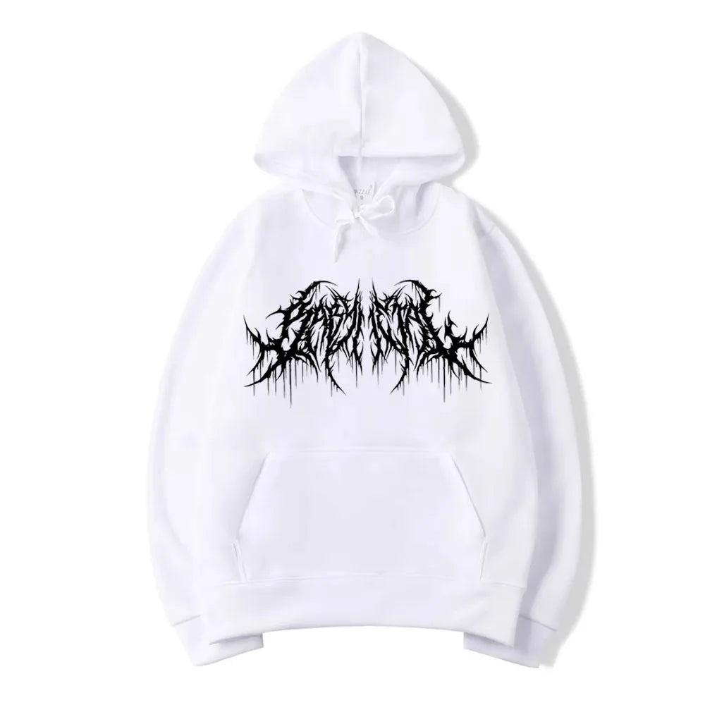 ‌Men's hoodie, graphic streetwear for men, hip-hop style, gothic long-sleeve pullover for spring and autumn WK020