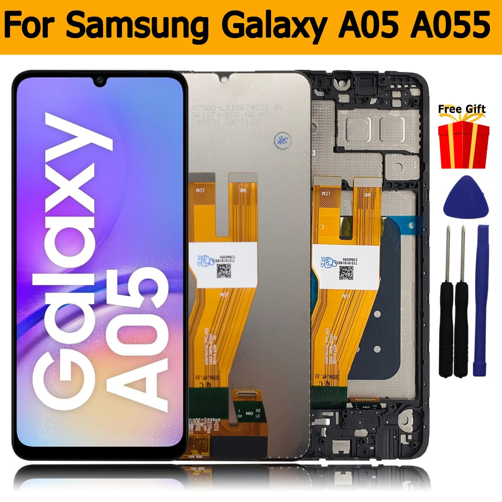 For Samsung Galaxy A05 LCD Display Touch Screen Digitizer Assembly for Samsung A05 A055 lcd A055F A055M Screen Replacement Parts
