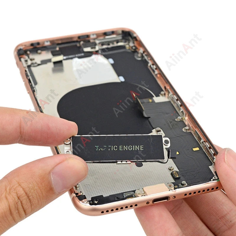100% Test AiinAnt For TAPTIC ENGINE Vibrator Motor Flex Cable For iPhone 12 13 14 15 Pro Max Plus mini with Sticker Spare Parts