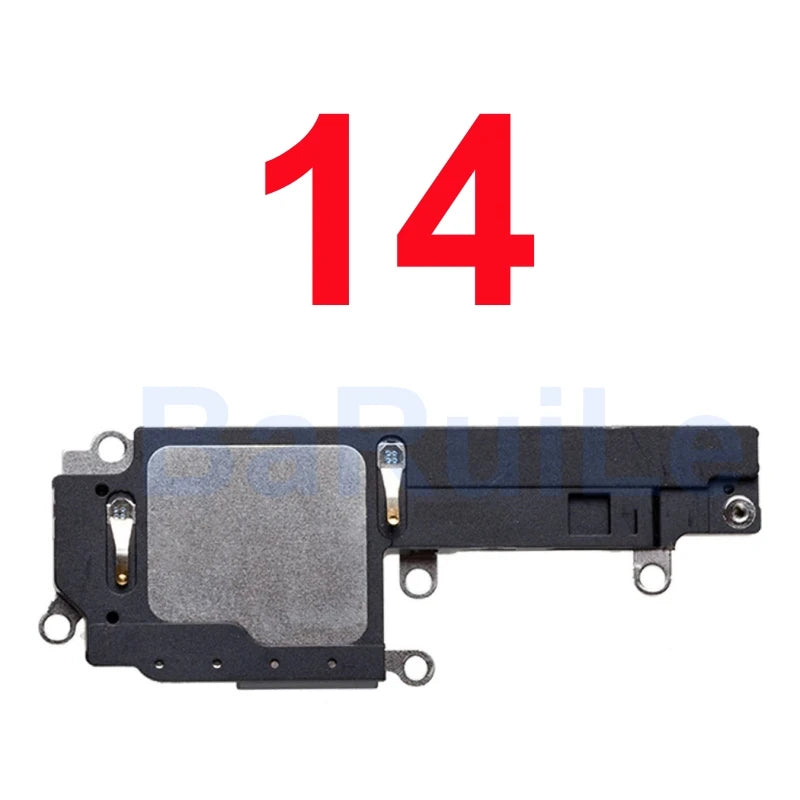 BaRuiLe Bottom Loudspeaker For iphone 12 13 14 Pro Max Mini 16 15 Plus Loud Speaker Ringer Buzzer Flex Cable Replacement Part