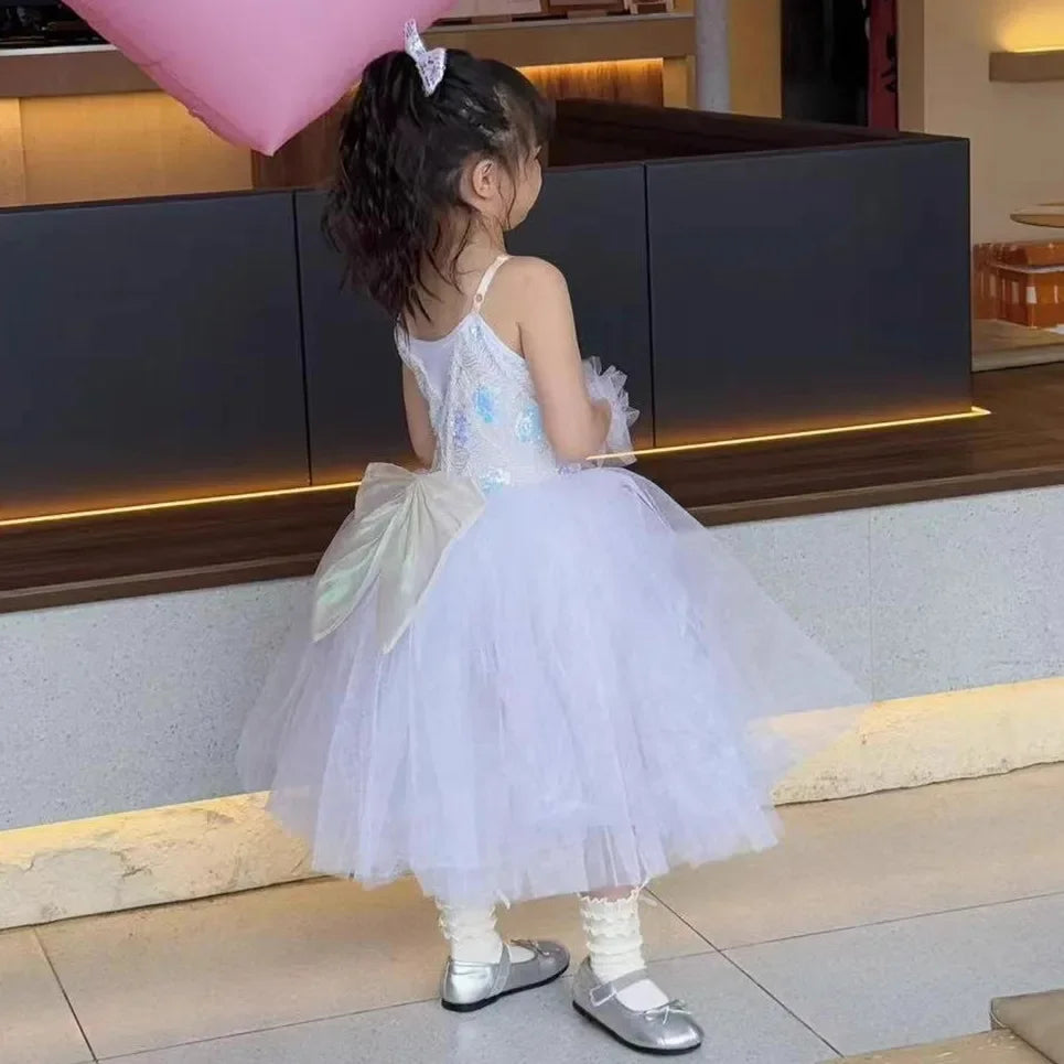 Summer Stage Girl Dress Tutu Ballerine Dance Kids Ballet Leotards Party Baby Dresses Outfit Ballet Girls Clothing Vestidos