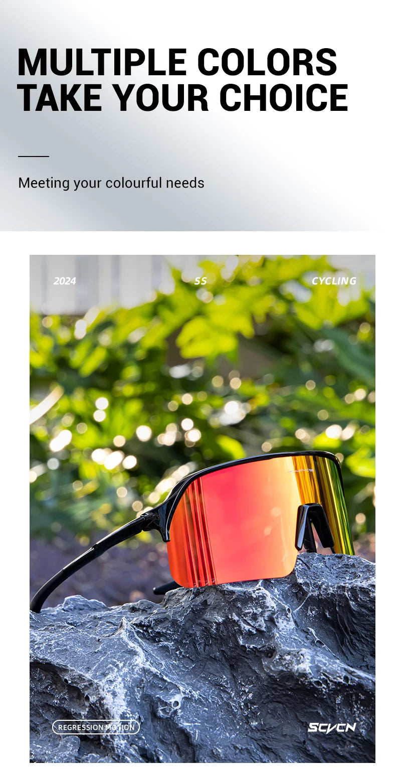 KAPVOE Cycling Glasses Outdoor Sports Bicycle Sunglasses Running Eyewear Men MTB Cycling Sunglasses Women Road Bike Glasses