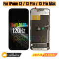 iParts Replacement New Display for iPhone 13 Pro Max 13Pro Soft OLED 120Hz LCD 3D Touch Screen Digitizer Assembly DD Parts