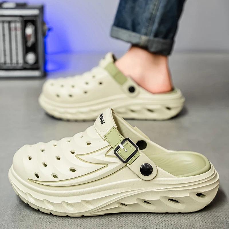 Summer Outdoor Wear for Men and Women, Non-Slip, Anti-Odor, Dual-Purpose, Wear-Resistant Beach Sandals and Slippers
