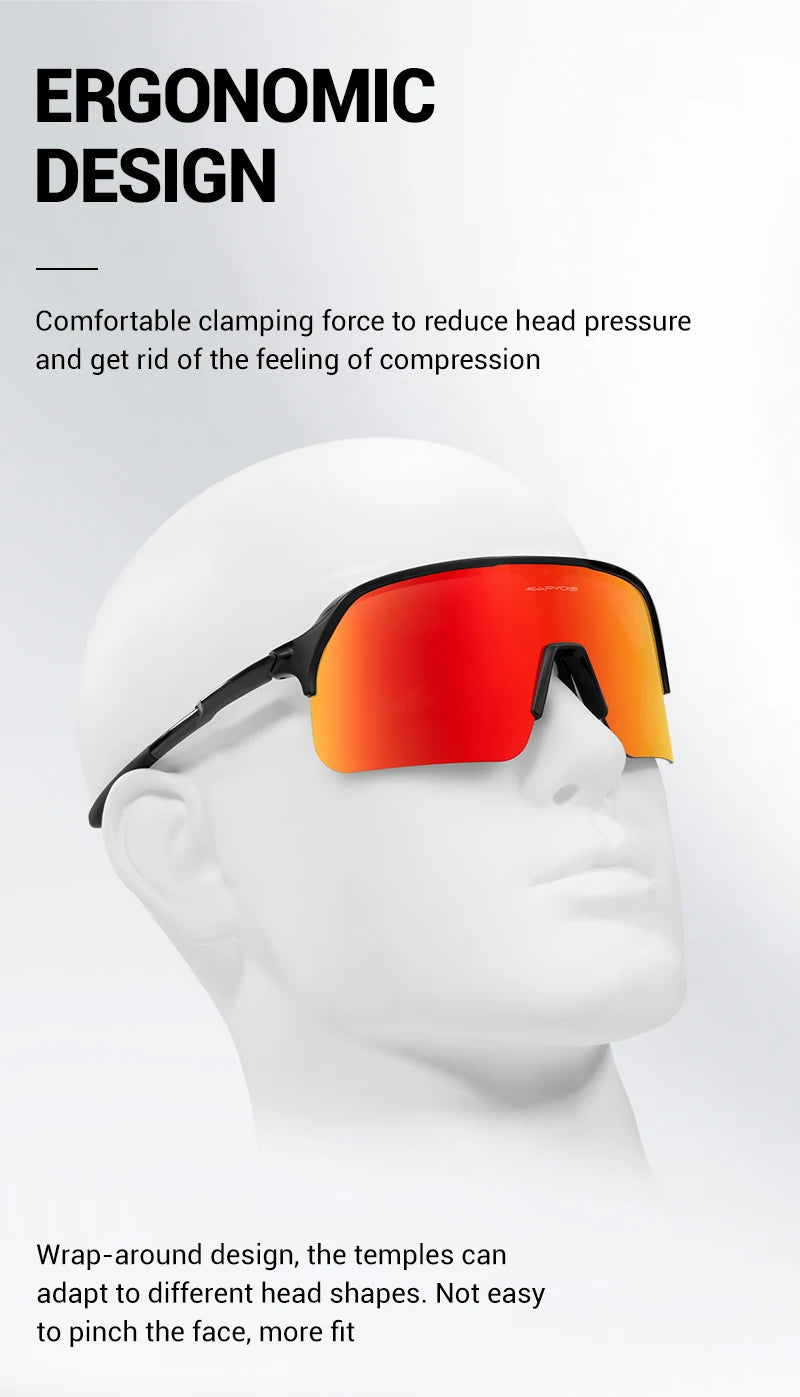 KAPVOE Cycling Glasses Outdoor Sports Bicycle Sunglasses Running Eyewear Men MTB Cycling Sunglasses Women Road Bike Glasses