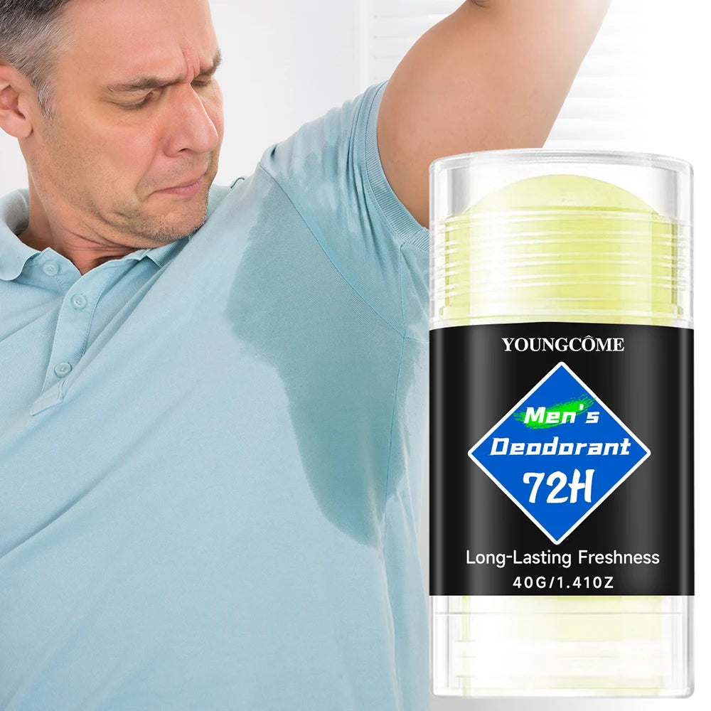 Men Deodorant Stick Anti Sweating Keep Drying Lasting Fragrance Remove Armpit Odor Underarm Refresh Sticks Antiperspirant 1/6pcs