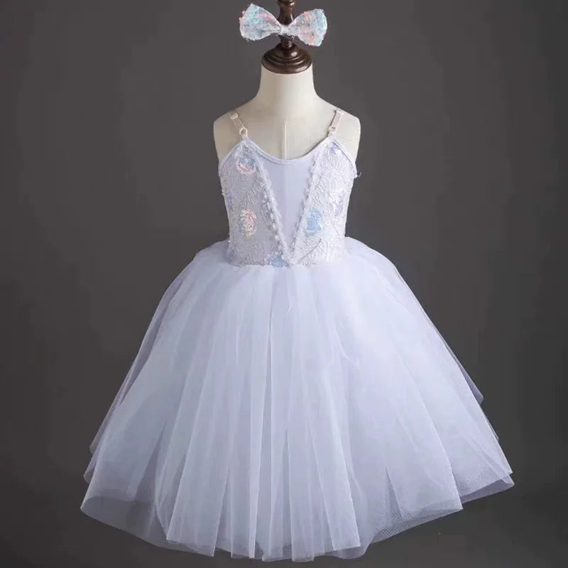 Summer Stage Girl Dress Tutu Ballerine Dance Kids Ballet Leotards Party Baby Dresses Outfit Ballet Girls Clothing Vestidos