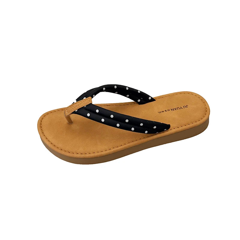 Women's Sandals Summer New Beach Flat Shoes Casual Comfortable Non-Slip Wear-Resistant Slippers Zapatillas Mujer