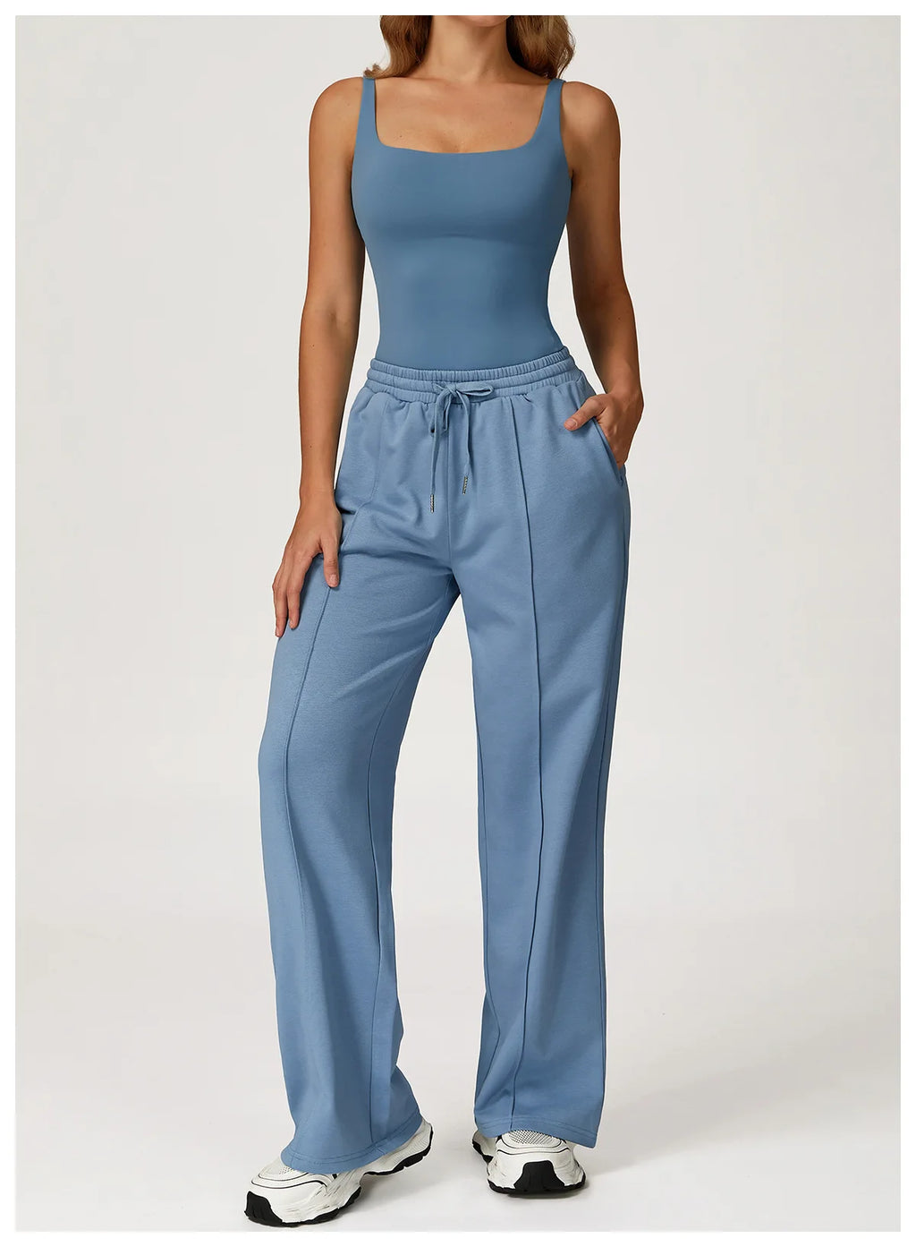 Women's High Waisted Straight pants Sweatpants Casual Yoga Jogger Pants elegant pants Women Pants Yoga With Pockets pantalones