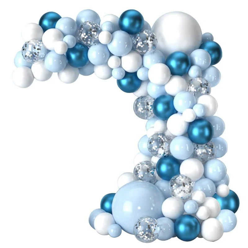 Blue Balloon Garland Arch Kit Wedding Birthday Party Decoration Kids Adult Wedding Party Supplies Latex Ballon Baby Shower Boy