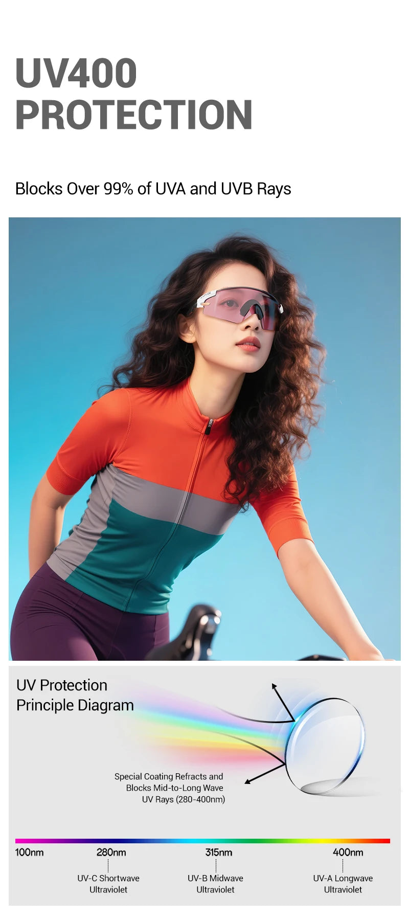 Kapvoe New Eagle Beak Photochromic Cycling Sunglasses Men Women MTB Glasses UV400 Bicycle Eyewear Sports Outdoor Bike Goggles
