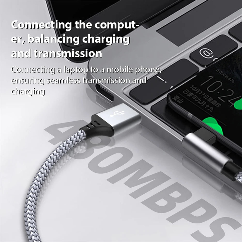 USB C Cable Fast Charge Extension Cable 6A 1M 2M 3M 5M 8M For iPhone 15 16 17 Samsung Huawei Xiaomi Oppo OnePlus VR Camera