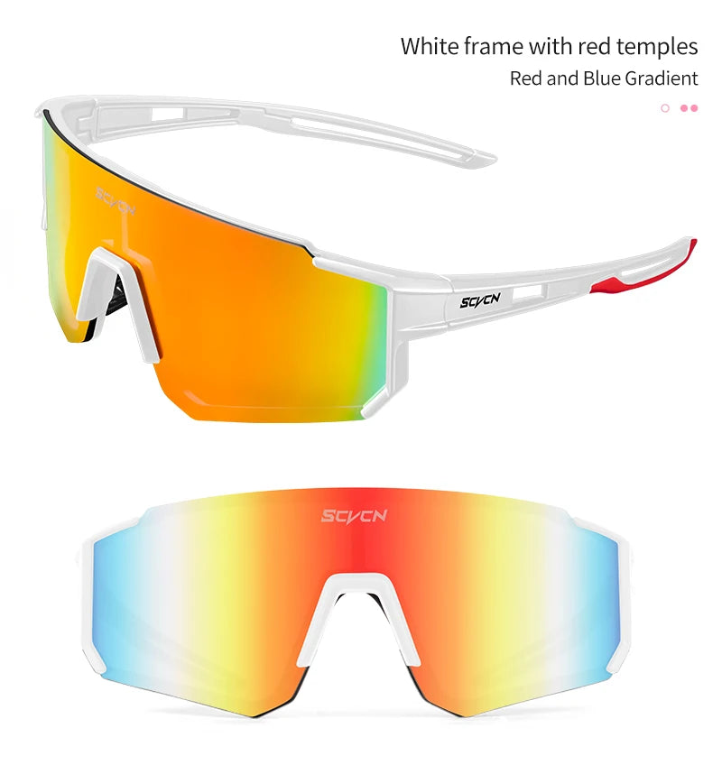 SCVCN Fsshion Sunglasses Street Cycling Glasses Bike Men UV400 Sports MTB Outdoor Bicycle Women Sunglasses Multi Color Riding