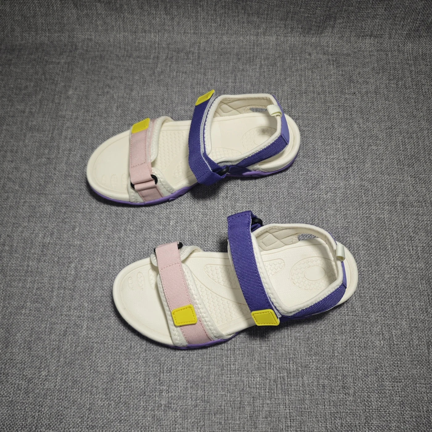 Summer Women's Sandals Shock Absorption Anti-slip Lightweight Comfortable Beach Travel Sandals Flat Bottom Slip-On Casual Loa...