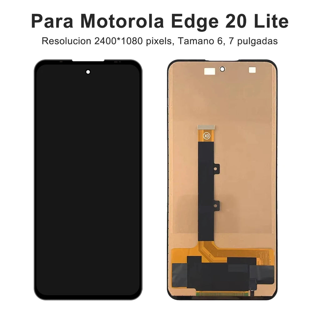 6.7" For Motorola Edge 20 Lite LCD XT2139-1 Display Touch Screen Digitizer Full Assembly Mobile Phone Replacement Parts