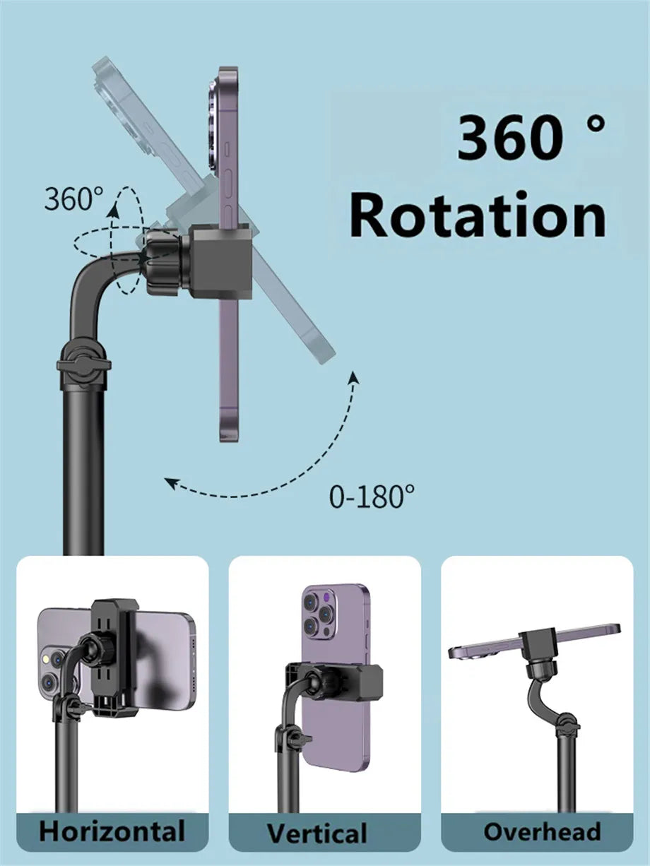 360° Rotatable Anti-Slip Base Desktop Holder Foldable Adjustable Mobile Phone Bracket Phone Video Live For iPhone Samsung Xiaomi