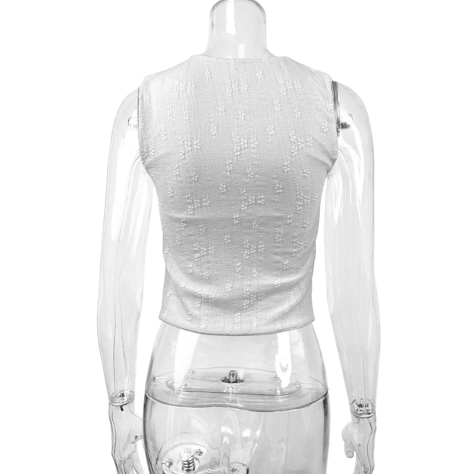 Fairyshely 2026 Sexy Summer Sleeveless Short Lace Top Women Hollow Bodycon Crop Tops Lady Solid Off Shoulder Club Party Clothes