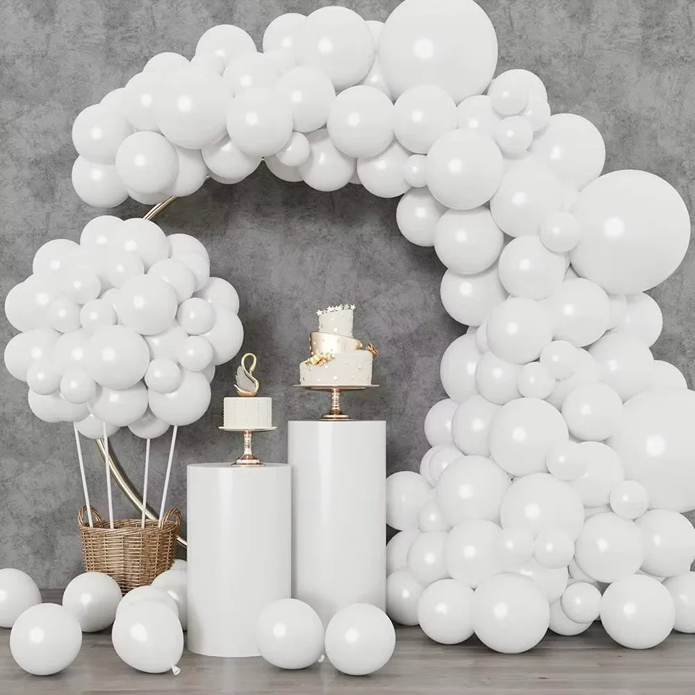 Metallic Gold Latex Balloons Set, Multi-Size Balloon Arch Kit for Birthday Party, Wedding, Graduation, Baby Shower Decorations