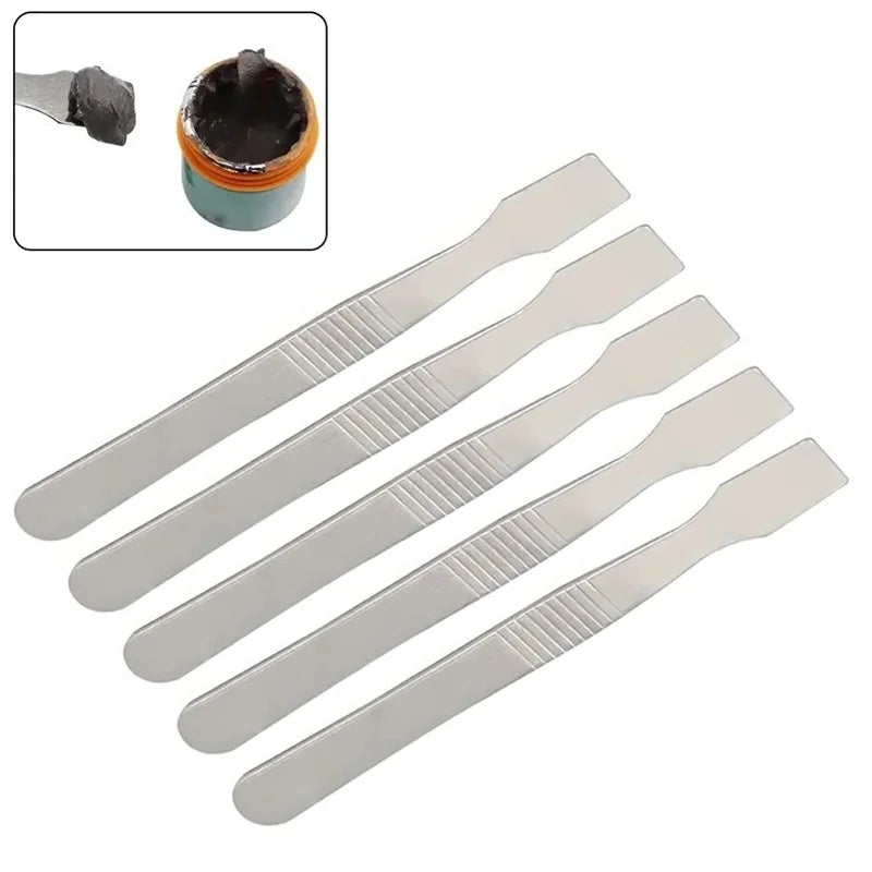 1-5Pcs Metal Tin Scraping Knife Stainless Steel Phone Tin Scraping Knife For Mobile Phone Electronic Repair Disassemble Crowbar