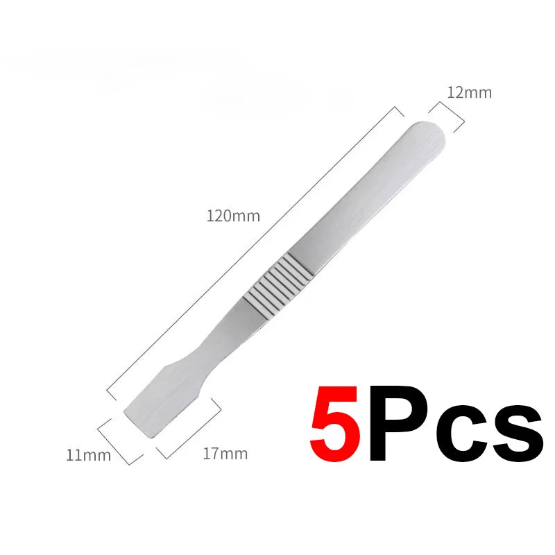 1-5Pcs Metal Tin Scraping Knife Stainless Steel Phone Tin Scraping Knife For Mobile Phone Electronic Repair Disassemble Crowbar