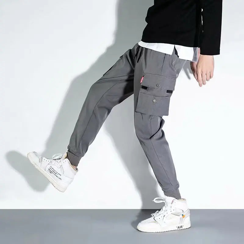 2025 New men work pants, tactical pants, workwear, multi pocket casual training pants, jogging and hiking casual pants