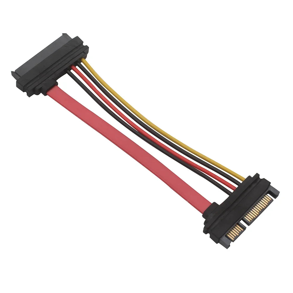 SAS to SATA SFF-8482 SAS 29 Pin to SATA 22Pin Hard Disk Extension Cable with 15 Pin SATA Power Port