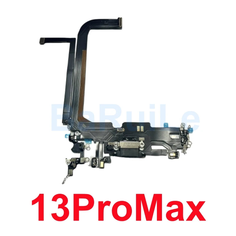 1pcs USB Charging Charger Port Flex For iPhone 11 12 13 14 Pro Max Dock Connector Microphone Headphone Audio Jack Flex Cable