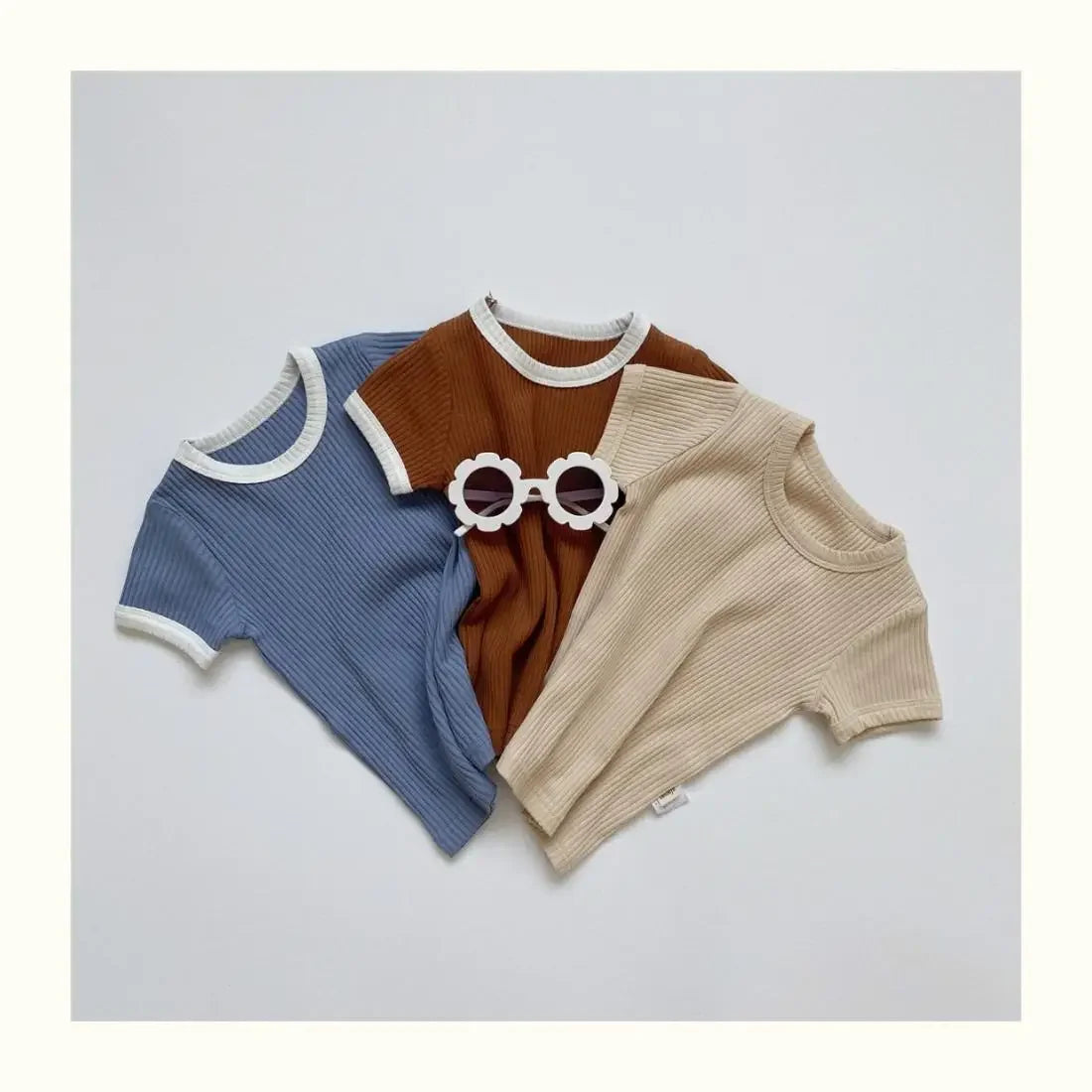Summer 2 Pieces Toddler Infant Kid Baby Boy Clothes Sets Soft Short Sleeve T-shirt Tops Striped Shorts Summer Outifts Clothing