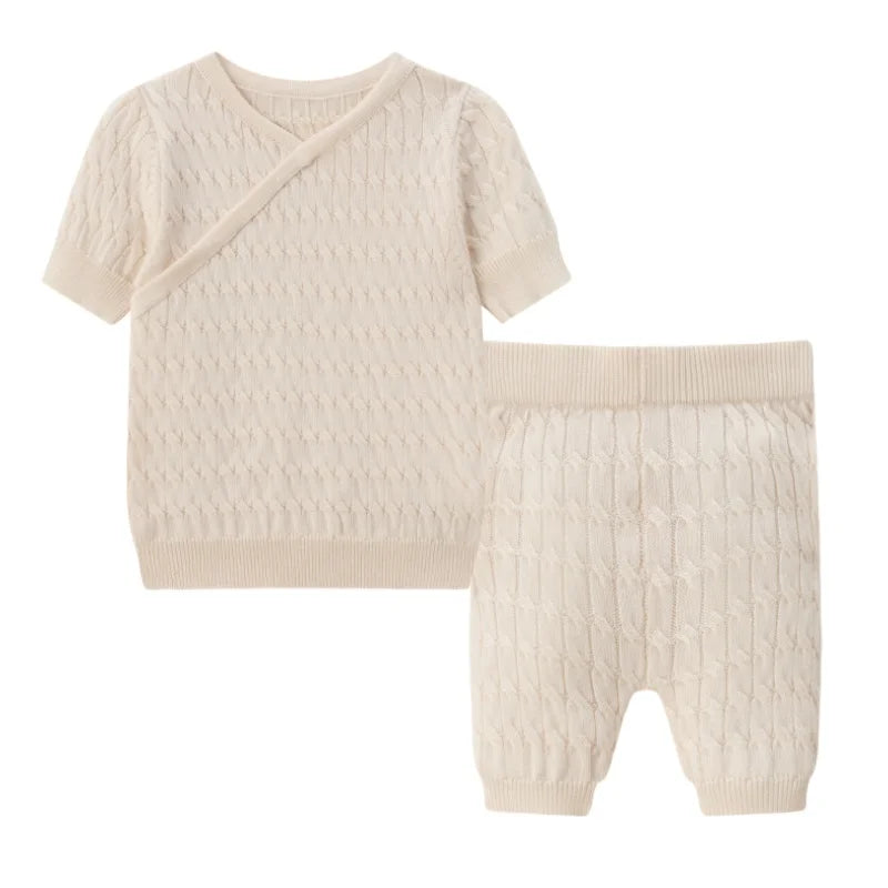 Clearance sale AS SS25 summer cable knitting collection high quality 100%  boys girls clothes family look