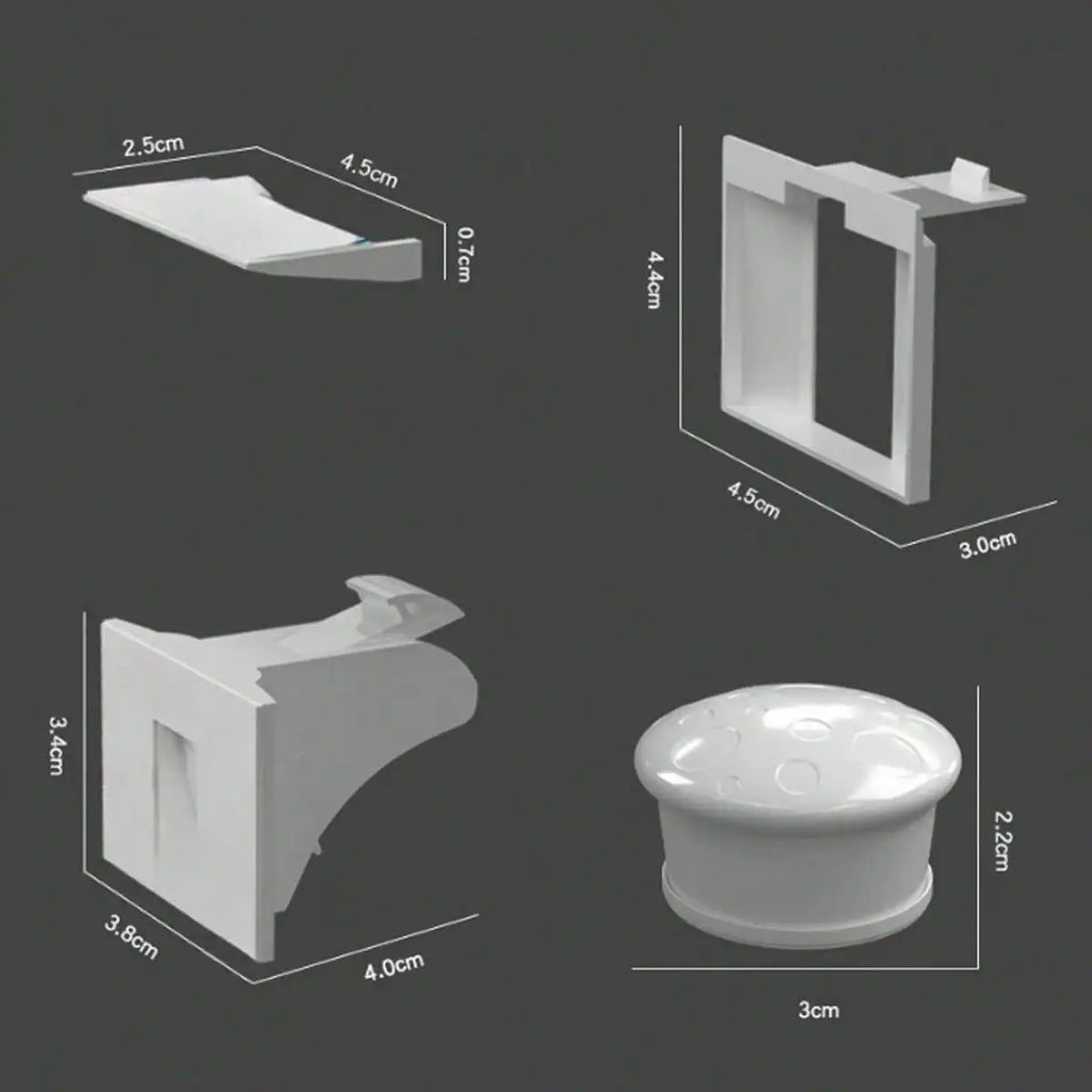 1 piece of non perforated magnetic cabinet lock is easy to install in seconds without the need for screws or drilling