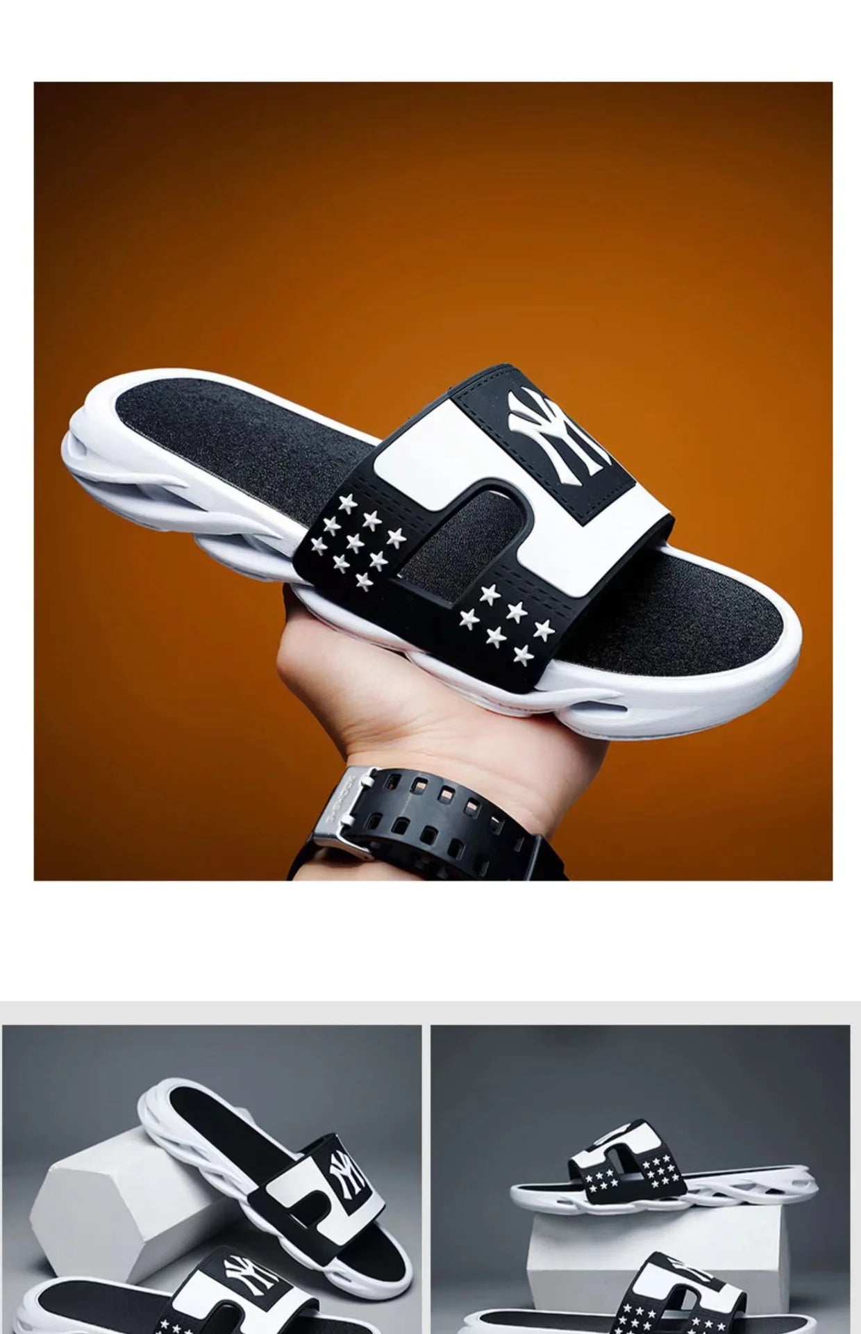 Summer Sandals Slippers Men Beach Outdoor Non-Slip Fashion Flip-Flops Brand Sports Street Wear Casual Shoes Ciabatte Uomo Trend