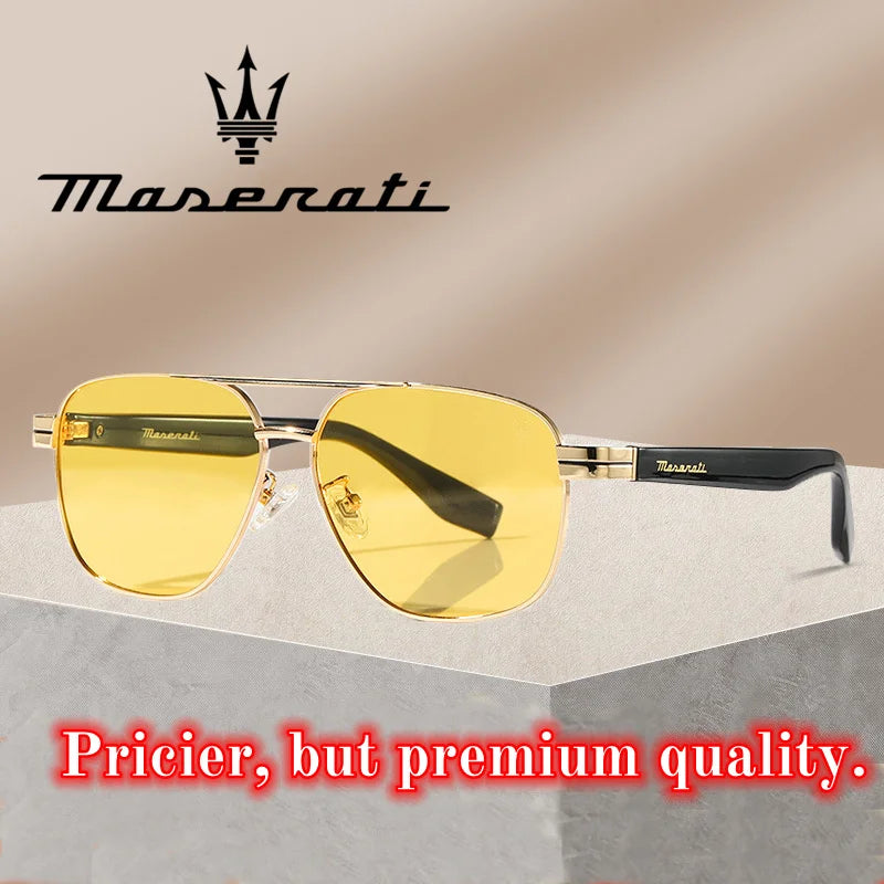MASERATI Glasses UV400 Luxury Polarized Sunglasses for Men Women Trendy  Driving Glasses High End Fashion Premium Quality