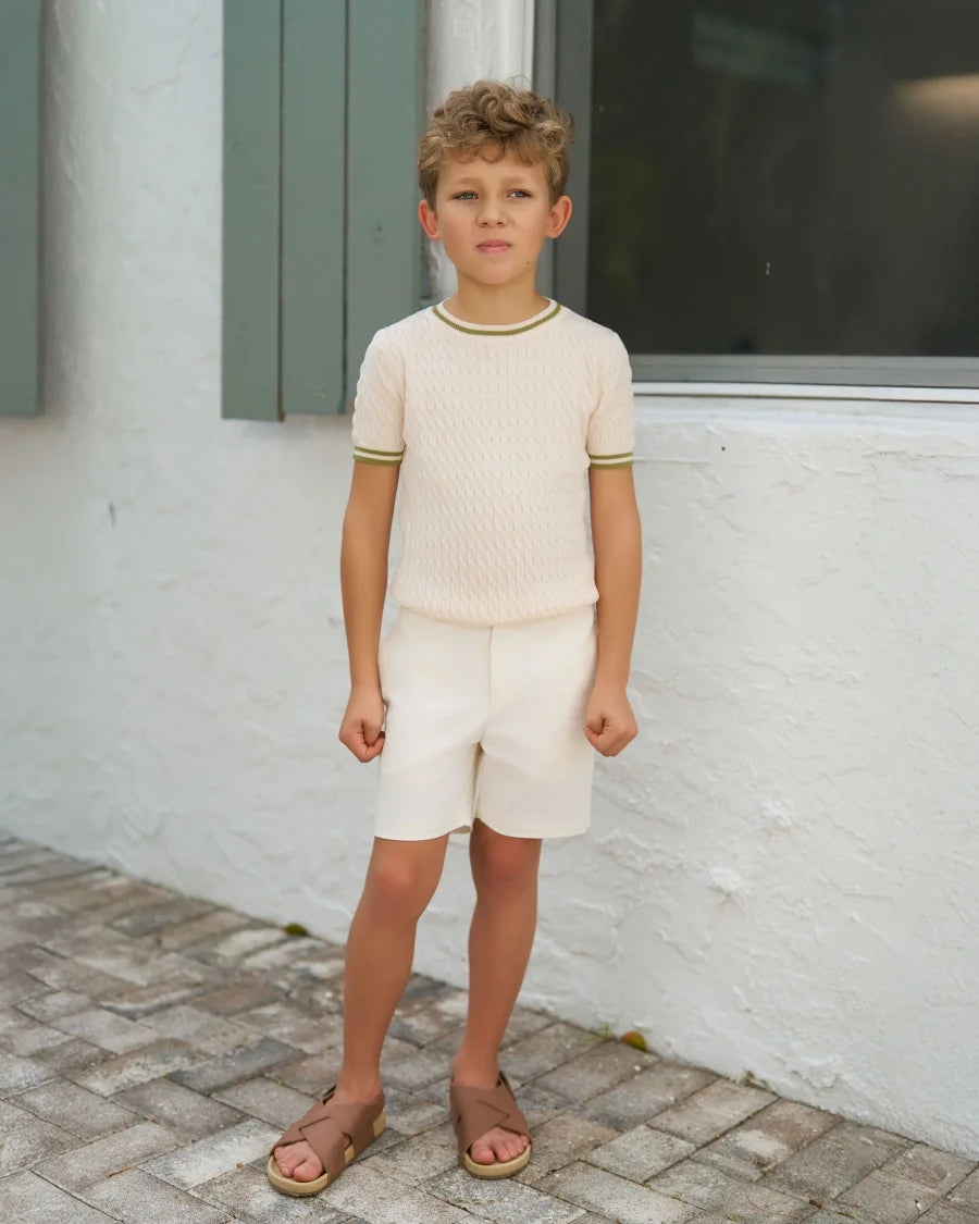 Clearance sale AS SS25 summer cable knitting collection high quality 100%  boys girls clothes family look