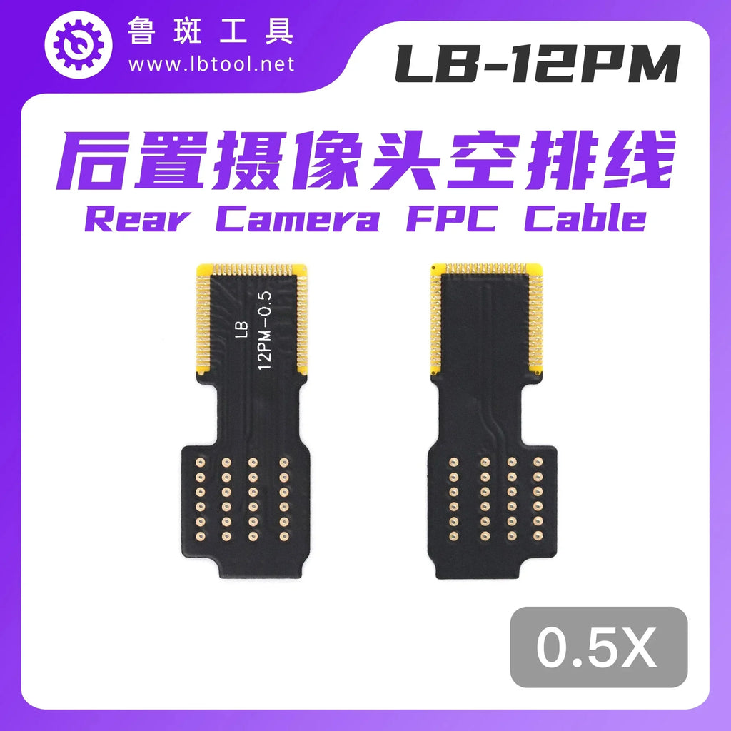 Luban Rear Camera Empty FPC Cable For  12 13  Pro Max Mini Rear Camera Replacement Soldering Repair Flex  phone parts wholesale