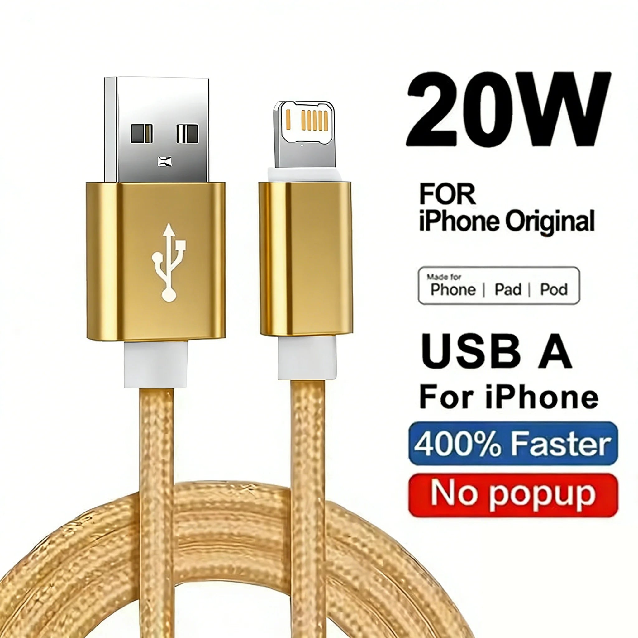 For iPhone 11 12 13 Mini 14 Pro Max USB Fast Charging Braided Cable For iPhone 7 8 14 Plus X XR XS Max Quick Charge Weaving Wire