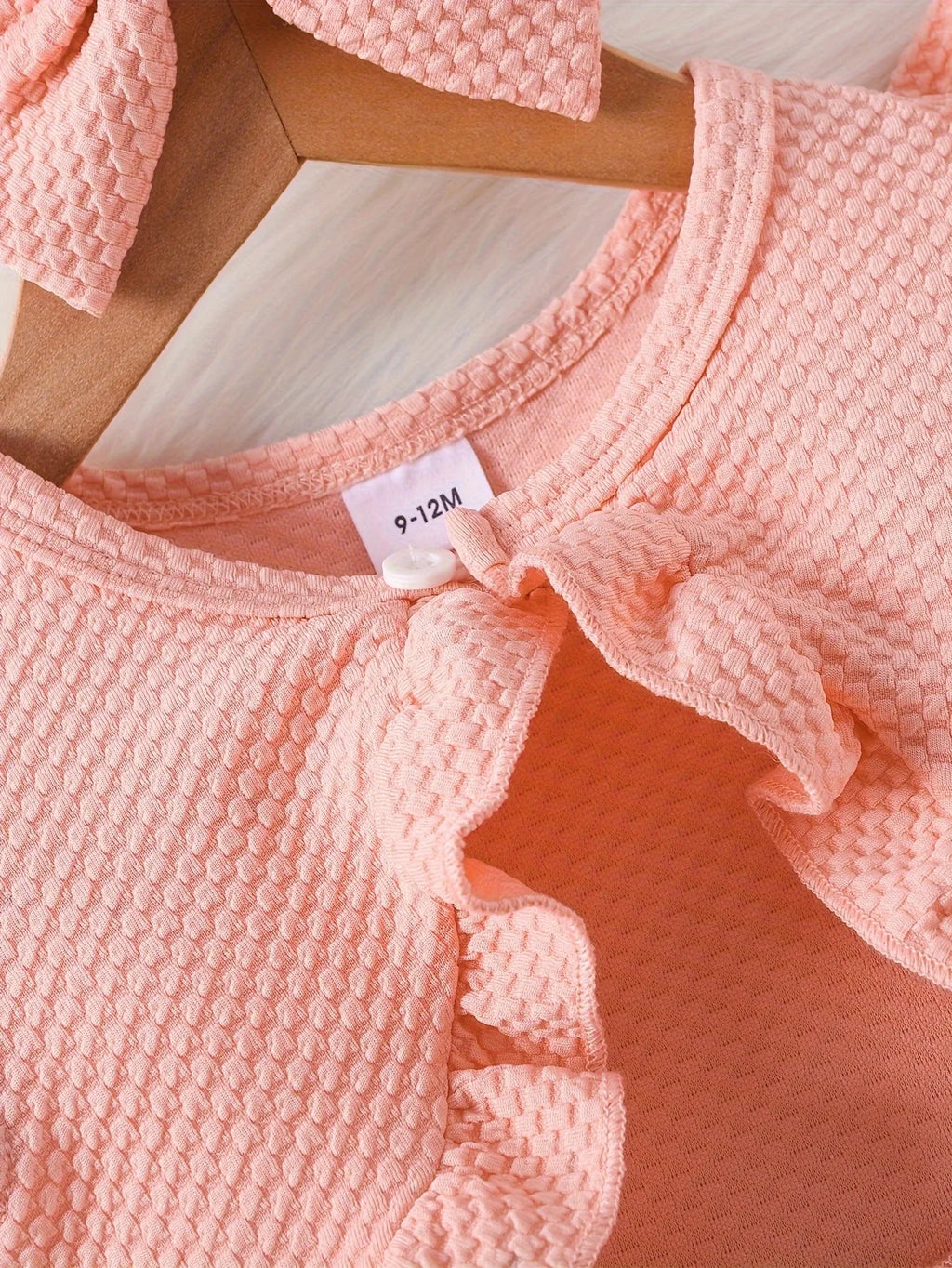 Prowow Baby Dresses With Coat Waffles Open Shirt Top and Pink Embroidery Floral Dress For Girls Birthday Party Kids Baby Clothes
