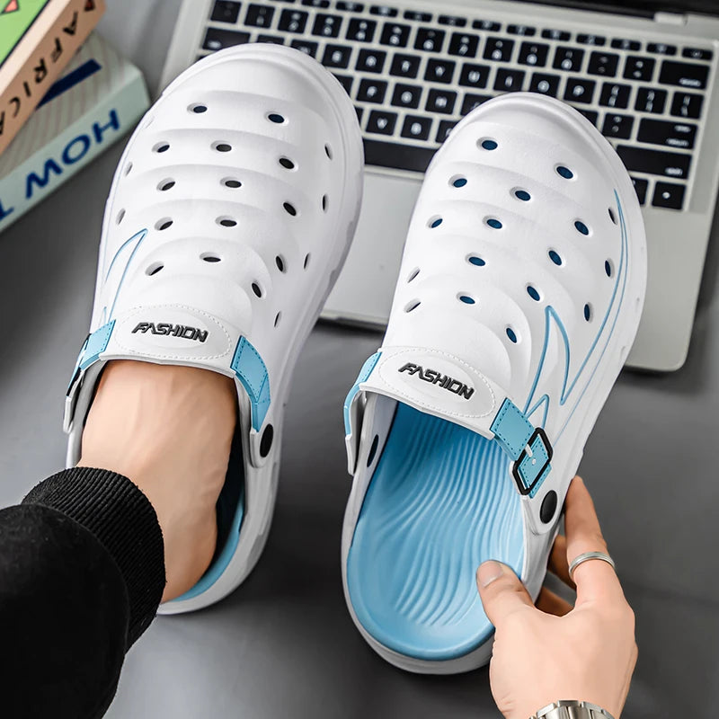 Summer Outdoor Wear for Men and Women, Non-Slip, Anti-Odor, Dual-Purpose, Wear-Resistant Beach Sandals and Slippers