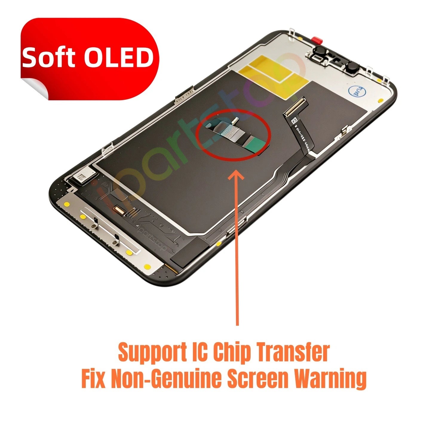 iParts Replacement New Display for iPhone 13 Pro Max 13Pro Soft OLED 120Hz LCD 3D Touch Screen Digitizer Assembly DD Parts