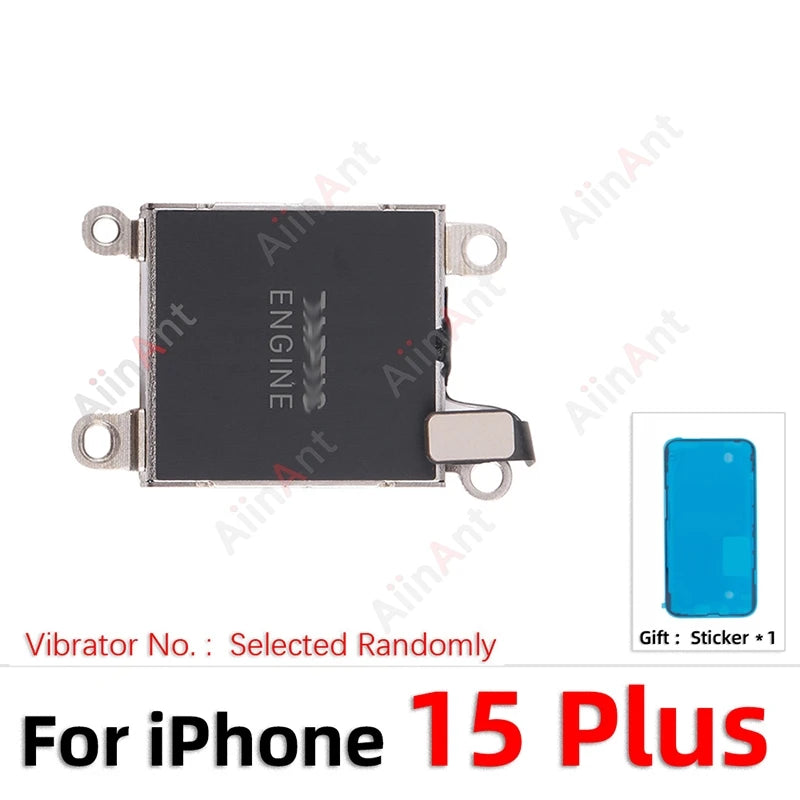 100% Test AiinAnt For TAPTIC ENGINE Vibrator Motor Flex Cable For iPhone 12 13 14 15 Pro Max Plus mini with Sticker Spare Parts