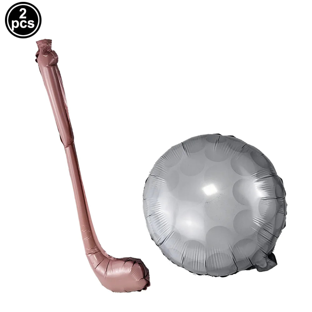 Inflatable Blow Up Golf Club Balloon Golf Ball Foil Balloons Golf Themed Party Decor Birthday Sports Graduation Party Decoration