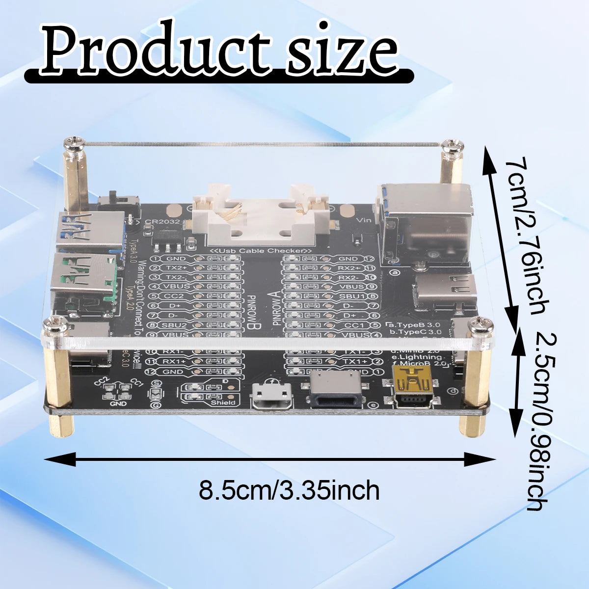 USB Cable Data Line Test Board Cable Checker USB Cable Tester Short Circuit On-Off Switching For Type-C Test Board Tool
