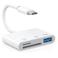 New 5-in-1 SD TF Memory Card Reader USB 3.0 Type C Adapter for iPhone 13 14 15 16 iPad MacBook Samsung Android Cameras