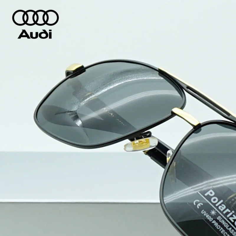 AUDI Polarized Sunglasses With Original Box Men Luxury Designer Driving Sun Glasses Male Pilot Eyewear UV400 Goggles for Gift
