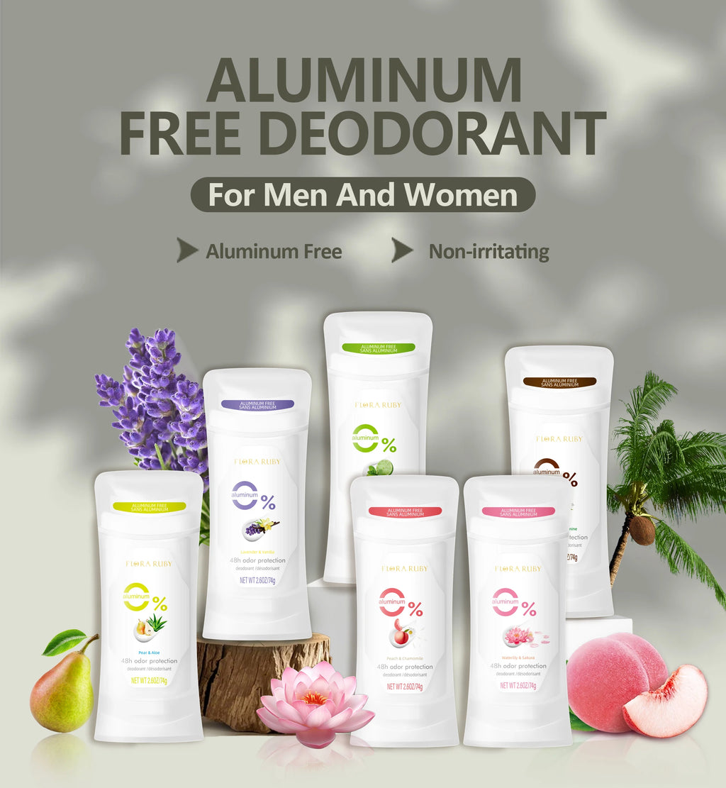 Deodorant Women Aluminum Free Antiperspirant Honey Peach Stick 72H Lavender Scent Long lasting fragrance Deodorants 74g/2.6 Oz