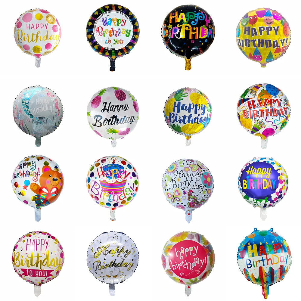 5 Pcs Multiple Happy Birthday Balloons Are Suitable For Birthday Party Decoration Supplies Photography Props