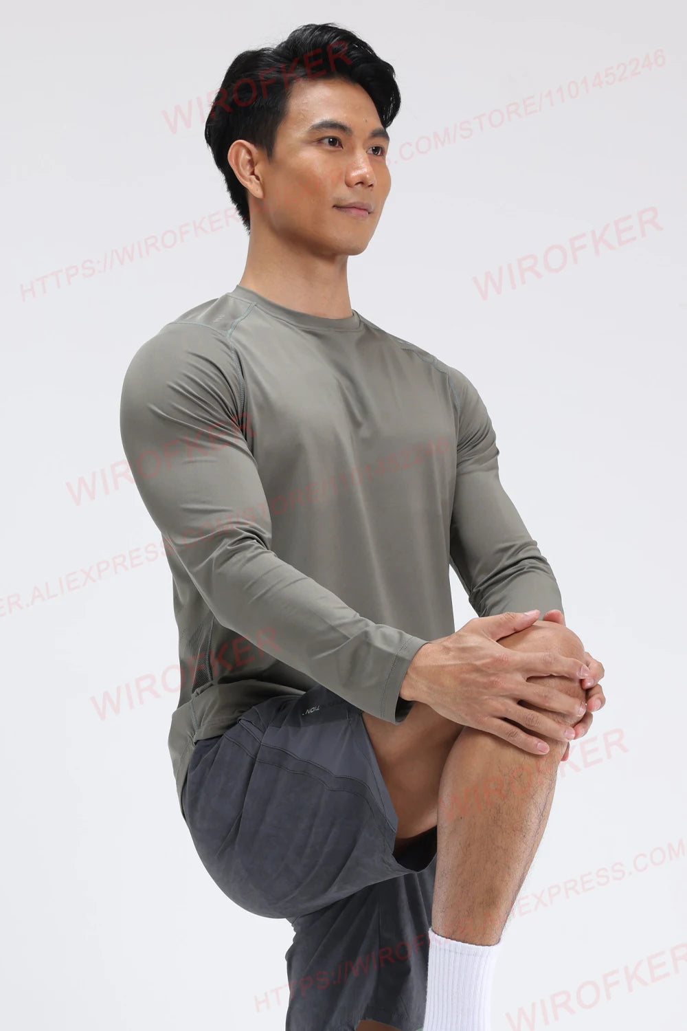 Pullovers Shirts Long Sleeve Breathable Jersey Sun Protection Male Outerwear Jogging Sport Clothing Men Training Quick Dry Tops